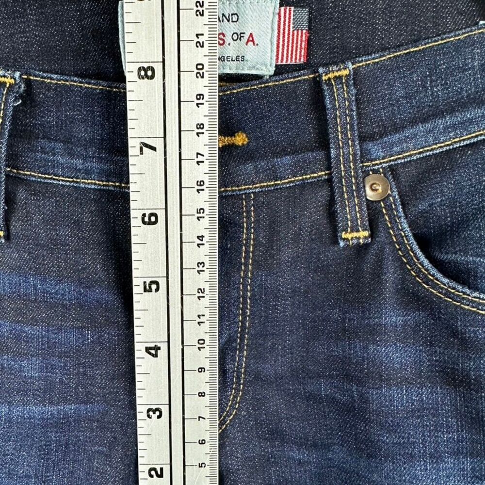 Lucky Brand Dark Wash Ankle Skinny Jeans Made in USA Designer Denim Size 4/27 - Picture 6 of 14